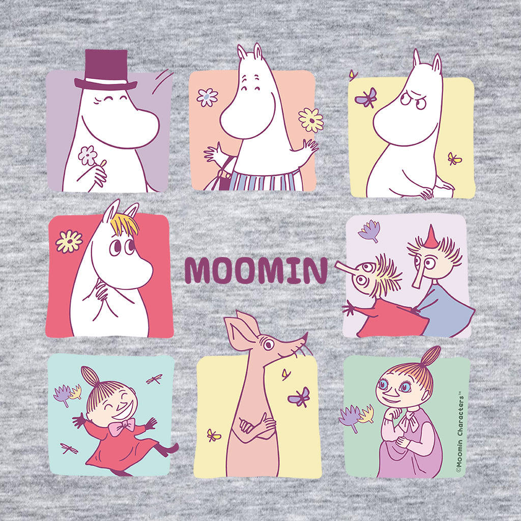 Moomin Square Character Blocks Men's T-Shirt product image 2