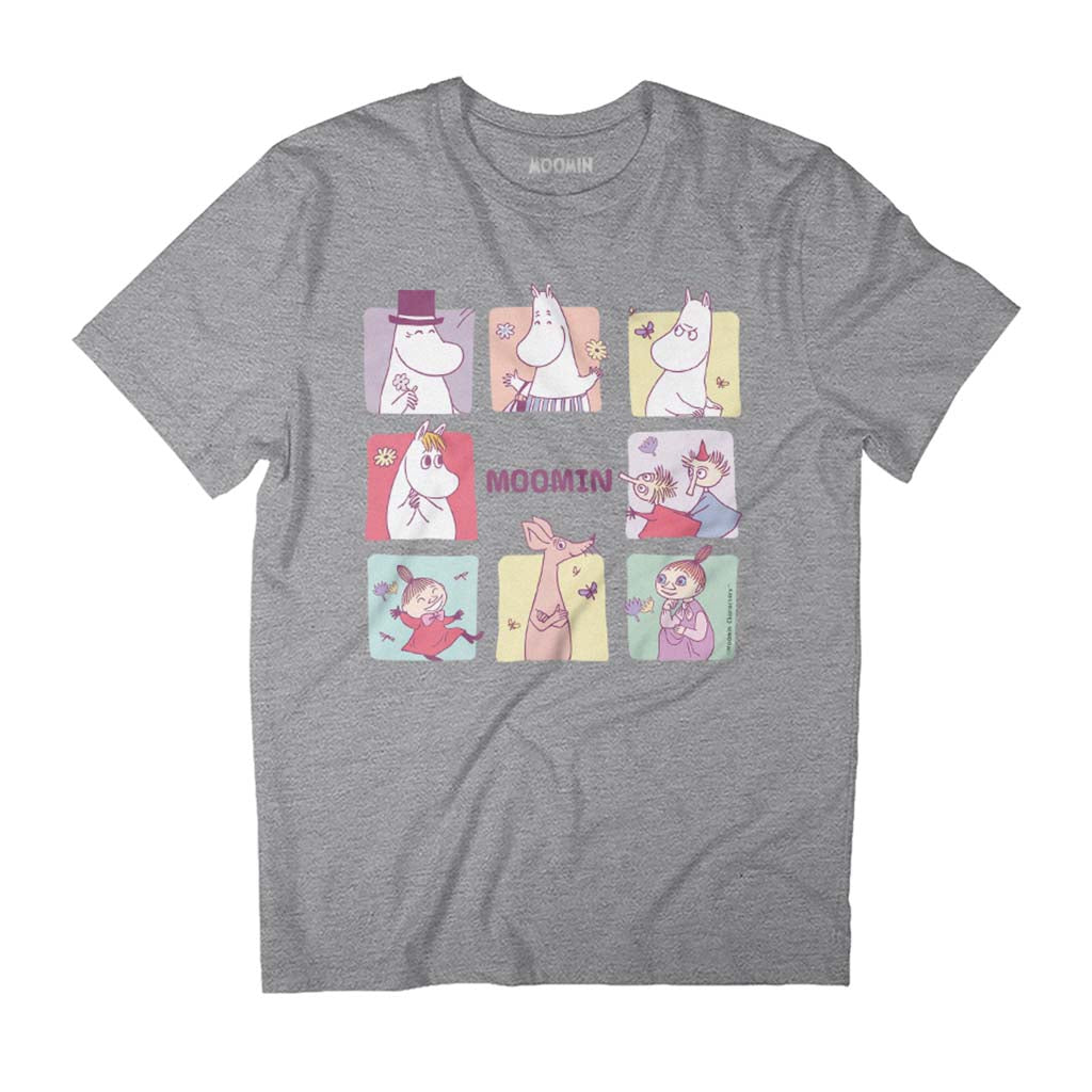 Moomin Square Character Blocks Men's T-Shirt product image 1