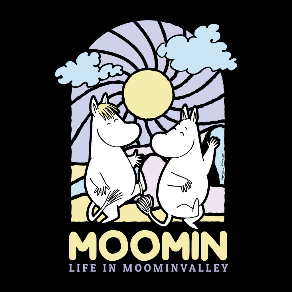 Moomin Life In Moominvalley Stained Glass Style Dark Men's product image 2