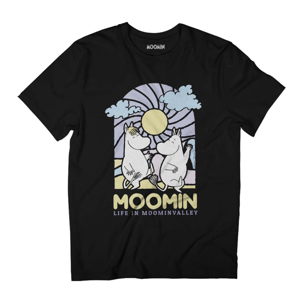 Moomin Life In Moominvalley Stained Glass Style Dark Men's product image 1