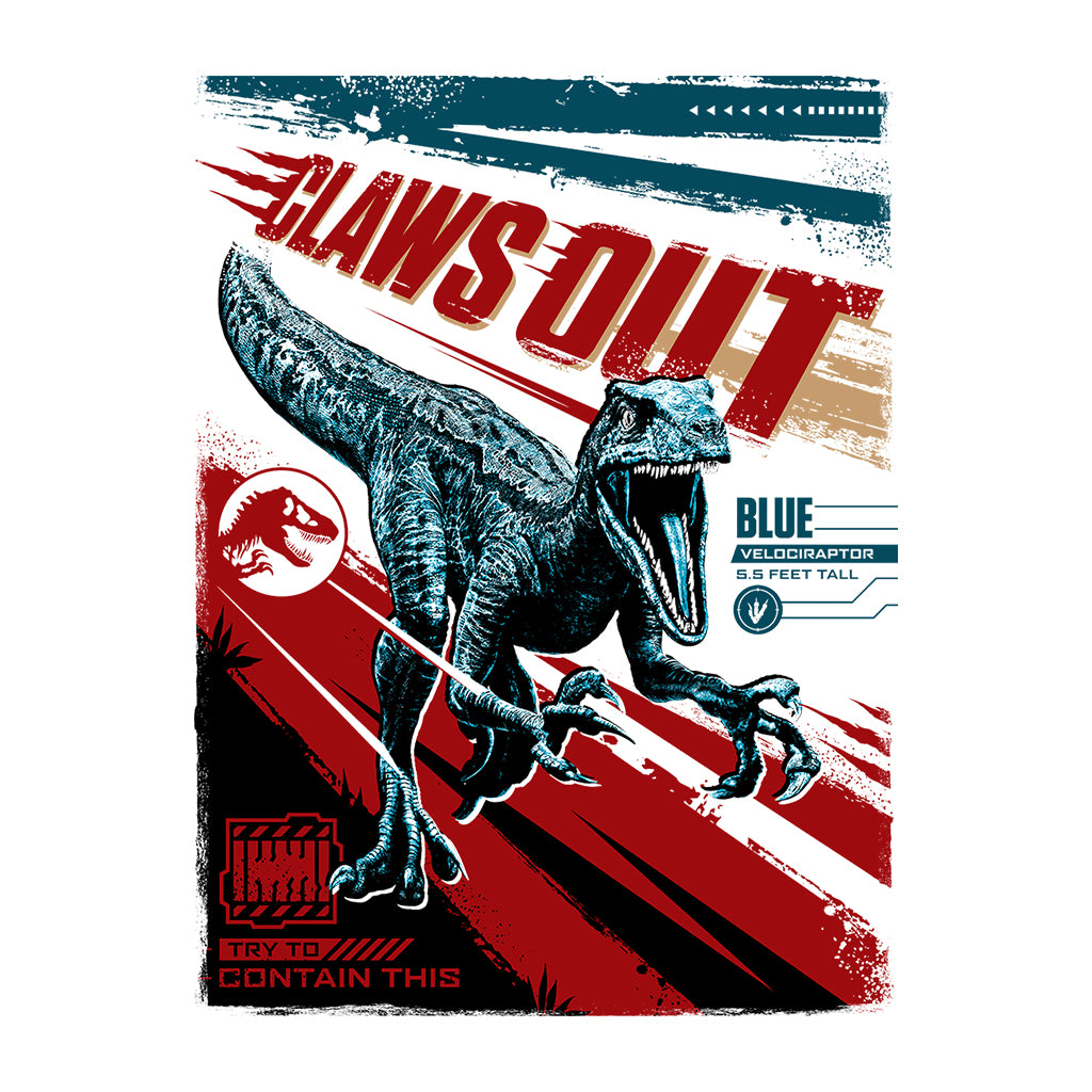 Jurassic Park Universal World Blue Velociraptor Claws Out product image 2