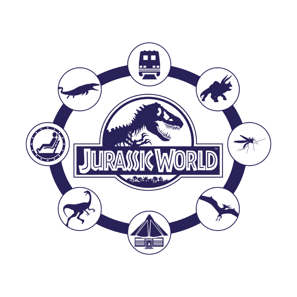 Jurassic Park Universal World Film Iconography Men's T-Shirt product image 2
