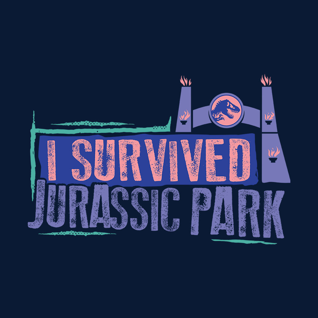 Jurassic Park Gate I Survived Men's T-Shirt product image 2