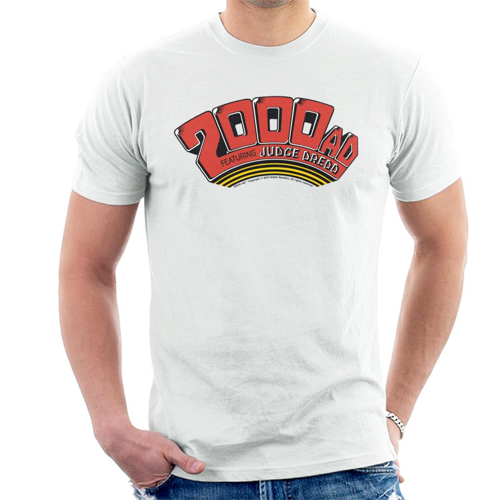 2000 AD Comics Red Featuring Judge Dredd Men's T-Shirt product image 1