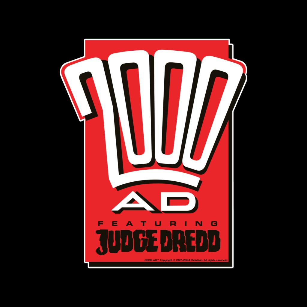 2000 AD Comics Featuring Judge Dredd 1988 Logo Men's T-Shirt product image 2