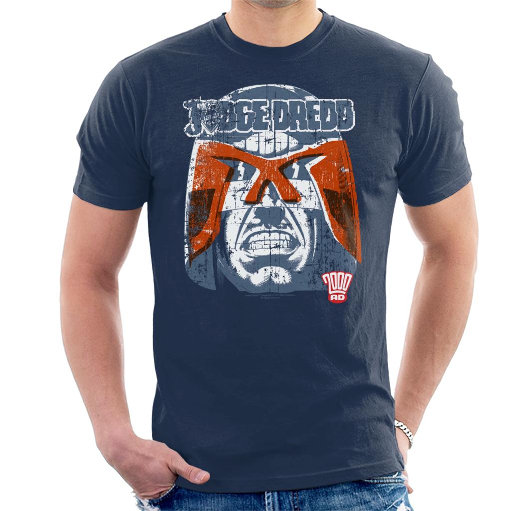 Judge Dredd Grimace 2000 AD Comics Men's T-Shirt product image 1