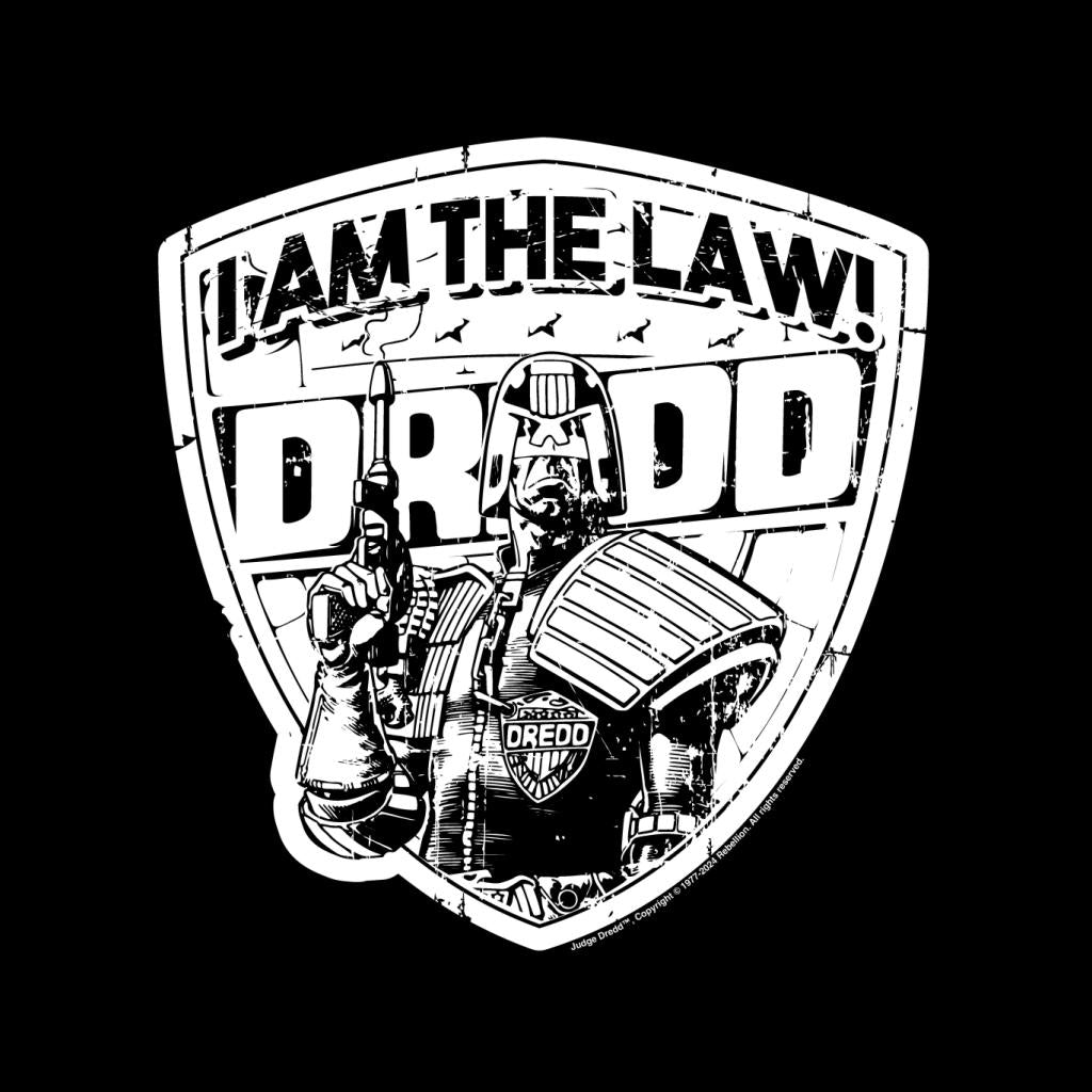Judge Dredd I Am The Law! Comic Badge 2000 AD Men's T-Shirt product image 2