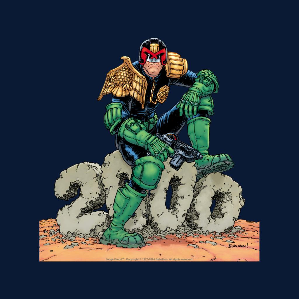 Judge Dredd 2000 AD Comic Concrete Rubble Men's T-Shirt product image 2