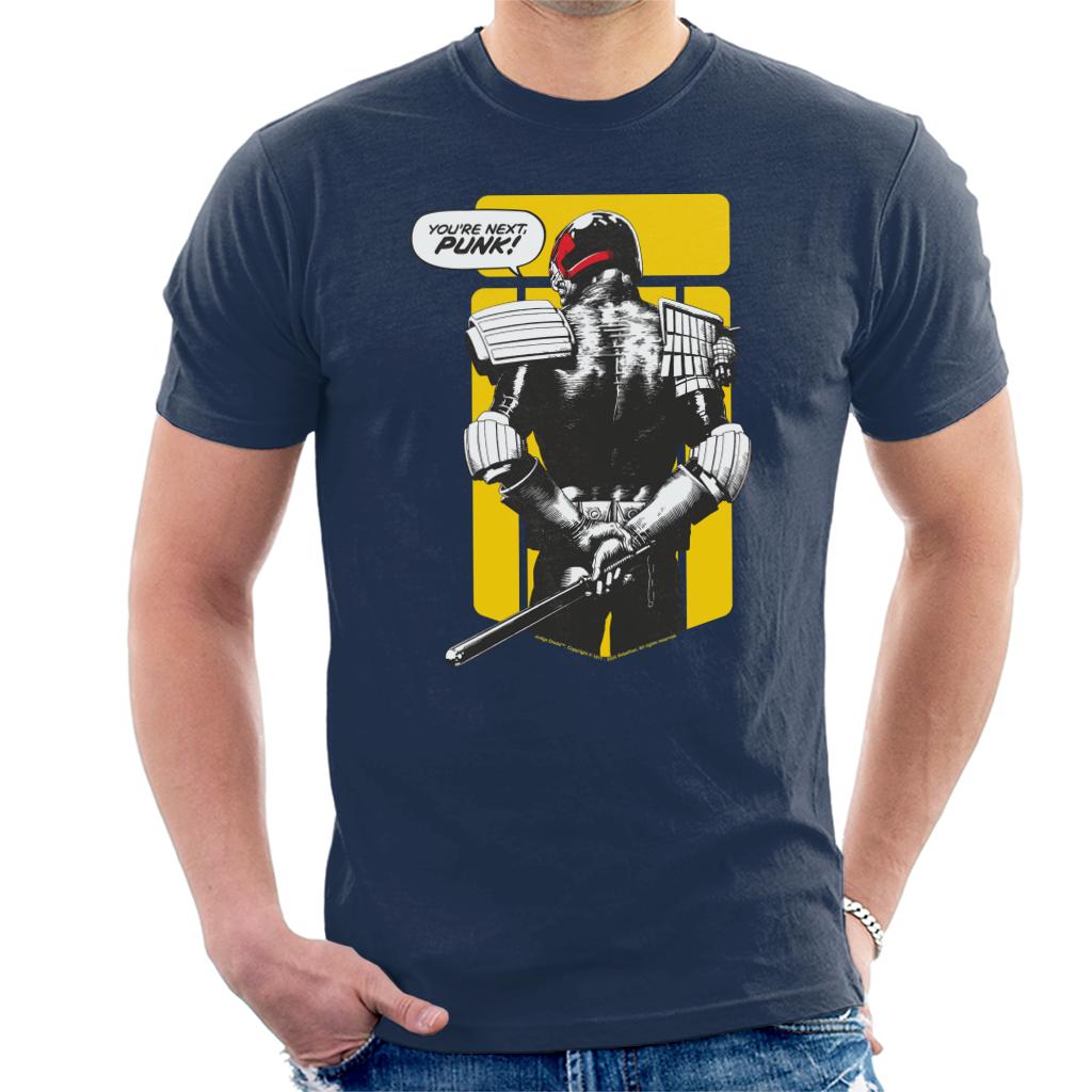 Judge Dredd You're Next Punk! 2000 AD Comics Men's T-Shirt product image 1