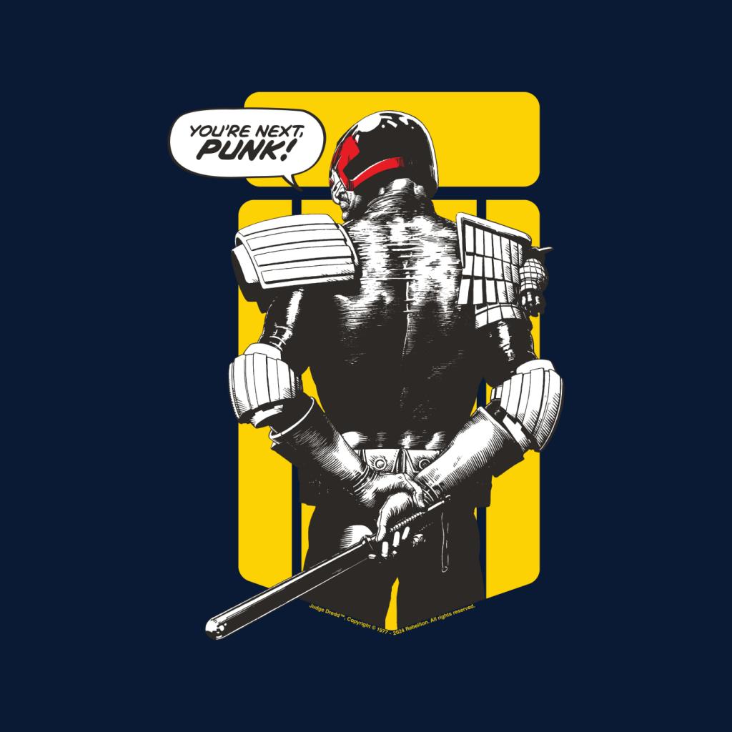Judge Dredd You're Next Punk! 2000 AD Comics Men's T-Shirt product image 2