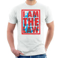 Judge Dredd I Am The Law Blue Helmet 2000 AD Men's T-Shirt product image 1