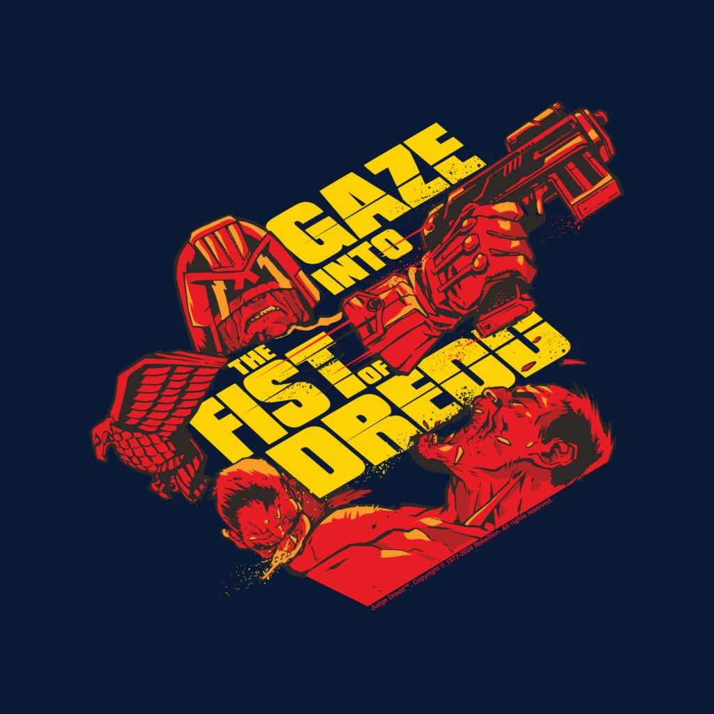 Judge Dredd Gaze Into The Fist of 2000 AD Men's T-Shirt product image 2