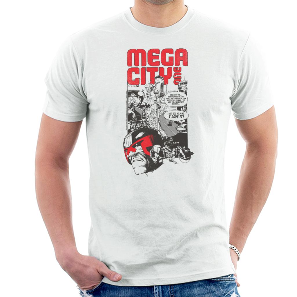Judge Dredd Mega City One 2000 AD Comics Men's T-Shirt product image 1