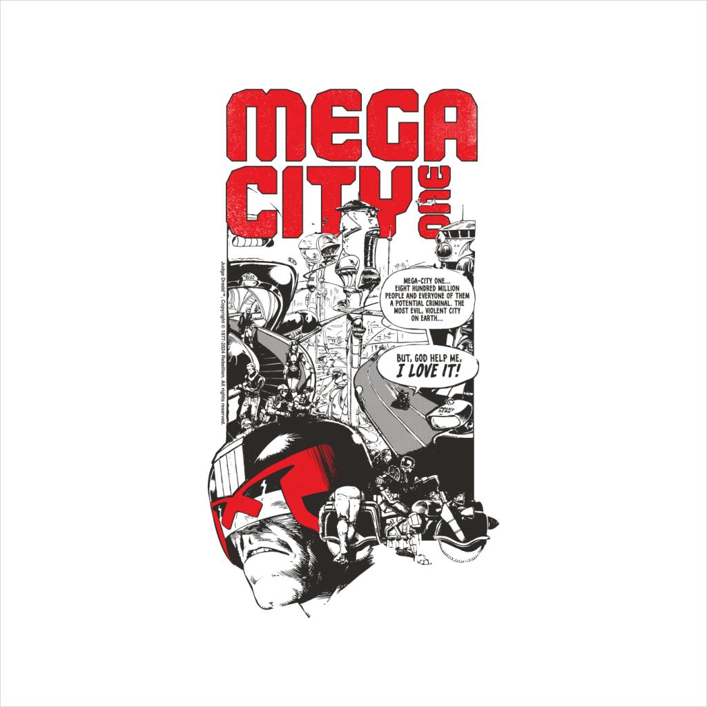 Judge Dredd Mega City One 2000 AD Comics Men's T-Shirt product image 2