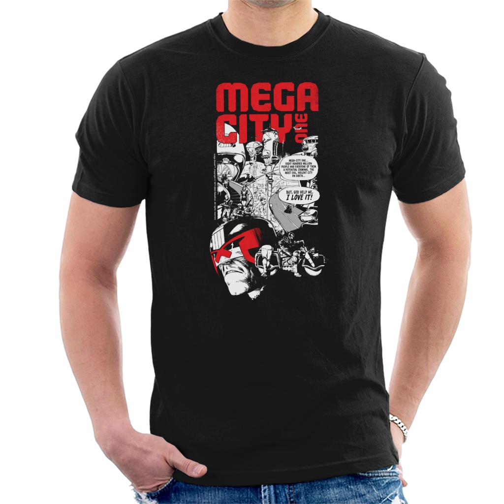 Judge Dredd 2000 AD Comics Mega City One Men's T-Shirt product image 1
