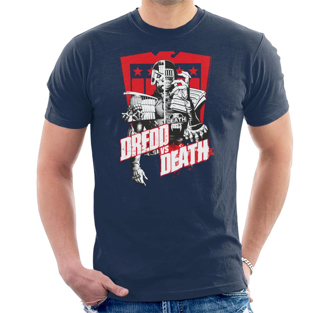 Judge Dredd 2000 AD vs Death Red Shield Men's T-Shirt product image 1