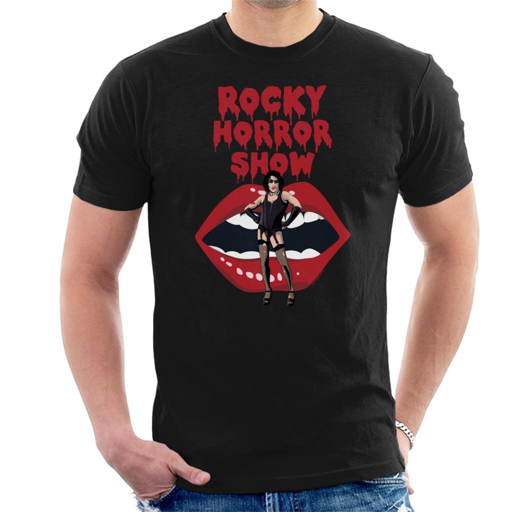 Rocky Horror Show Dr Frank N Furter With Lips Men's T-Shirt product image 1